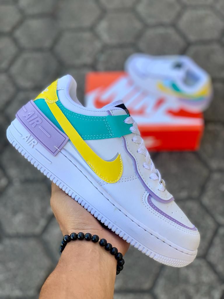 Air Force Shadow - Branco com Amarelo