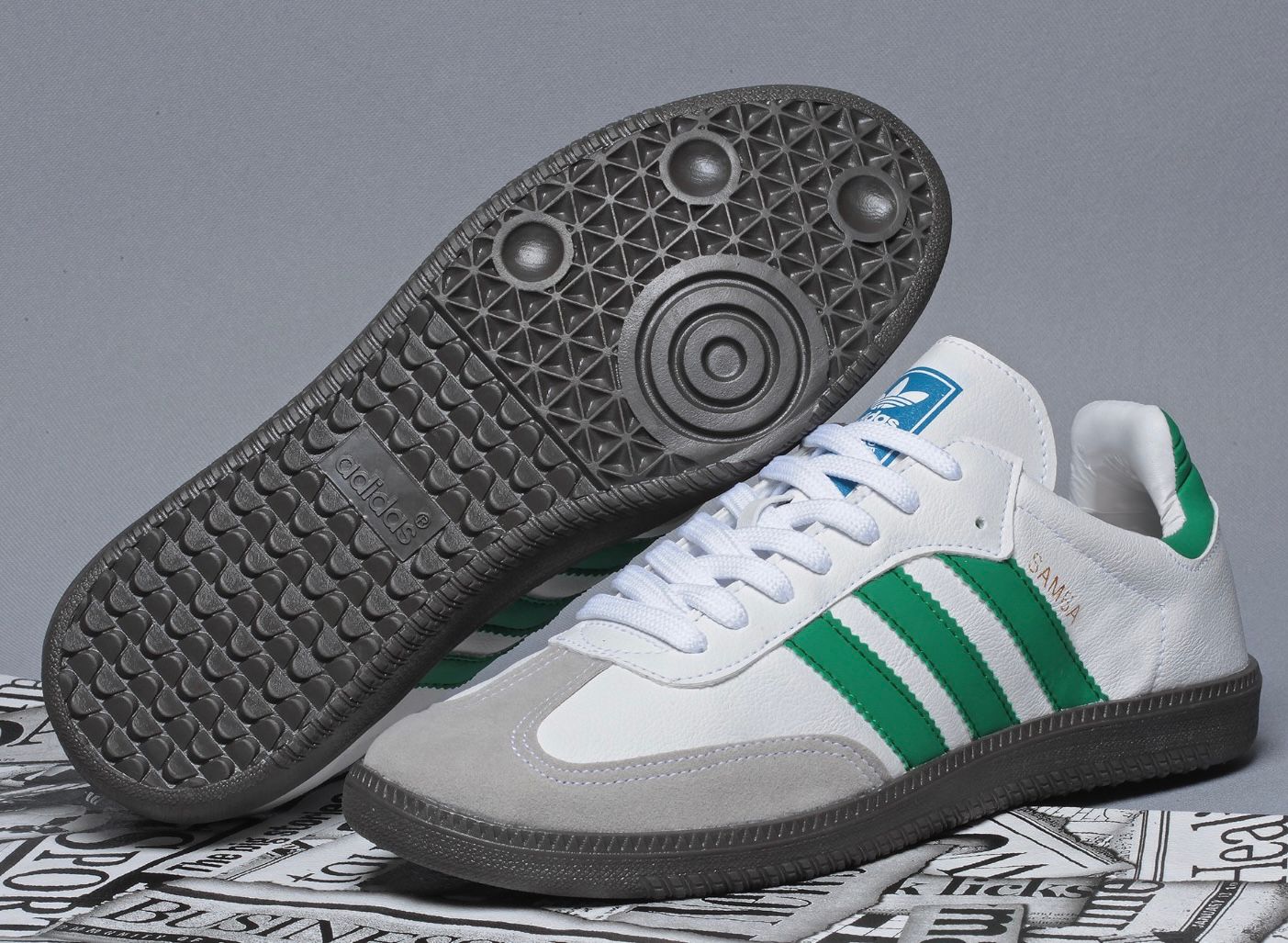 Adidas Samba OG - Branco com Verde