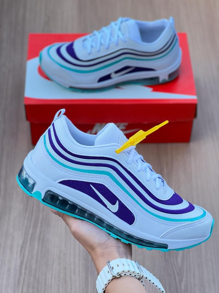 Nike Air Max Undefeated - Branco com Azul Água