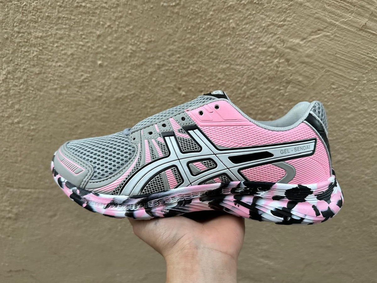 ASICS Sendai - Cinza com Rosa