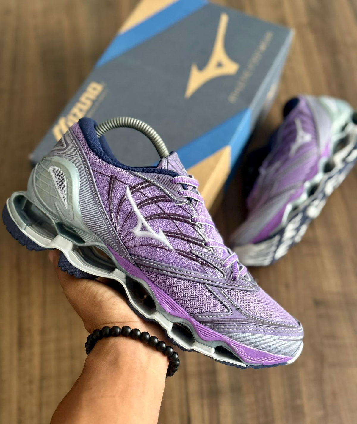Mizuno Wave Prophecy 7 - Cinza com Lilás