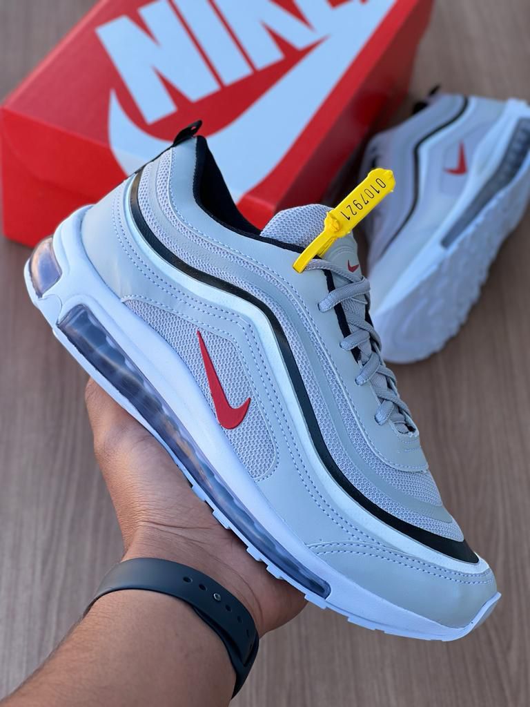 Nike Air Max Undefeated - Verde Água - Cinza com Símbolo Vermelho
