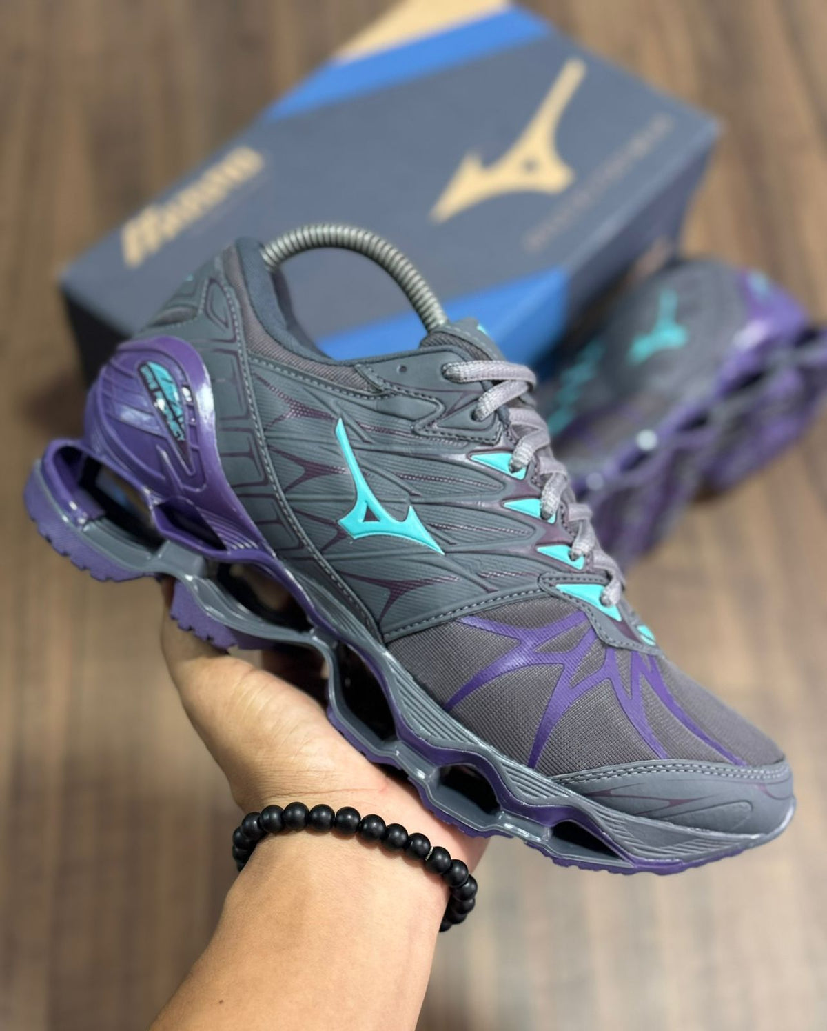 Mizuno Wave Prophecy 7 - Grafite com Roxo