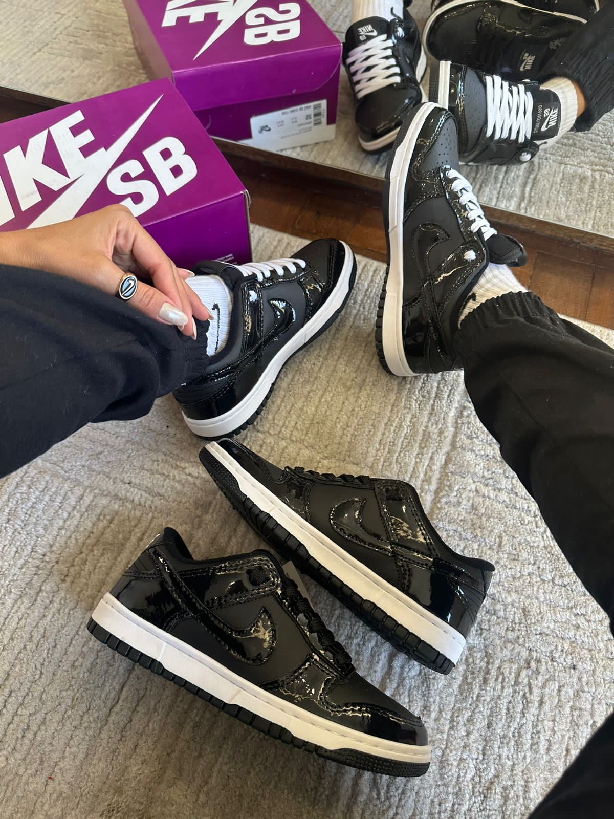 Nike Dunk - Preto Verniz