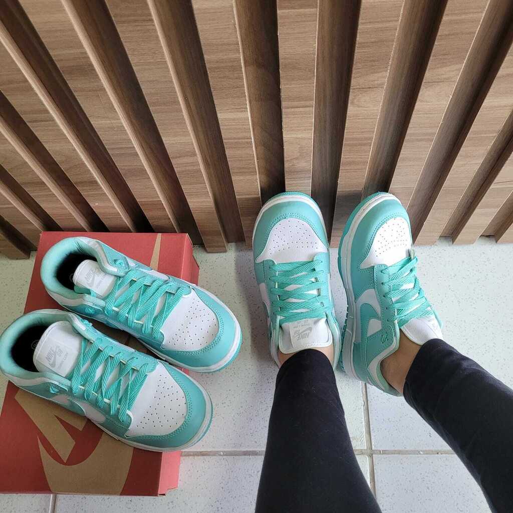 Nike Dunk - Branco com Verde