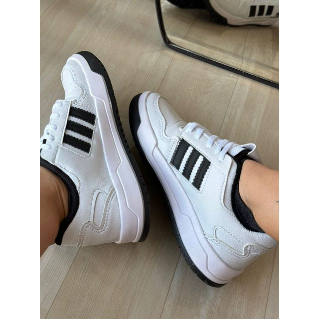 Tênis Adidas Forum - Branco com Listra Preta