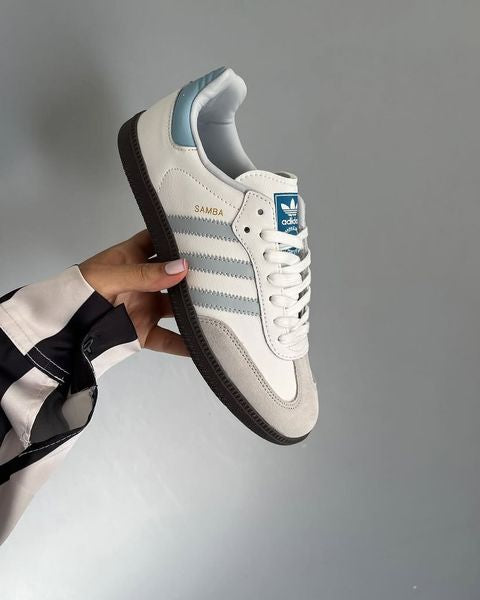 Adidas Samba OG - Branco com Azul