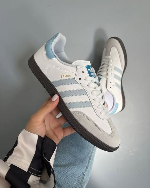 Adidas Samba OG - Branco com Azul