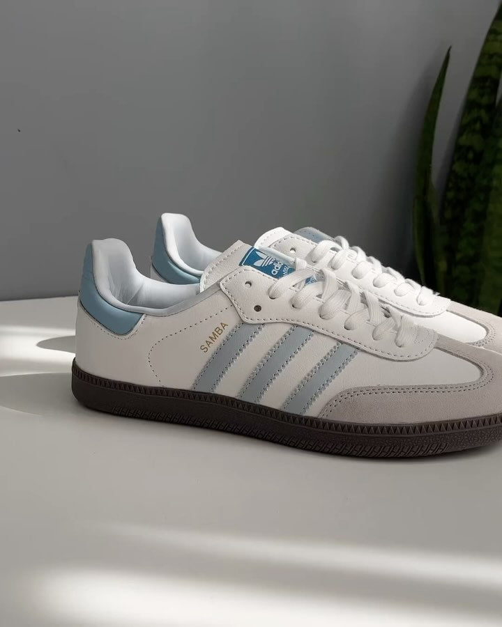 Adidas Samba OG - Branco com Azul