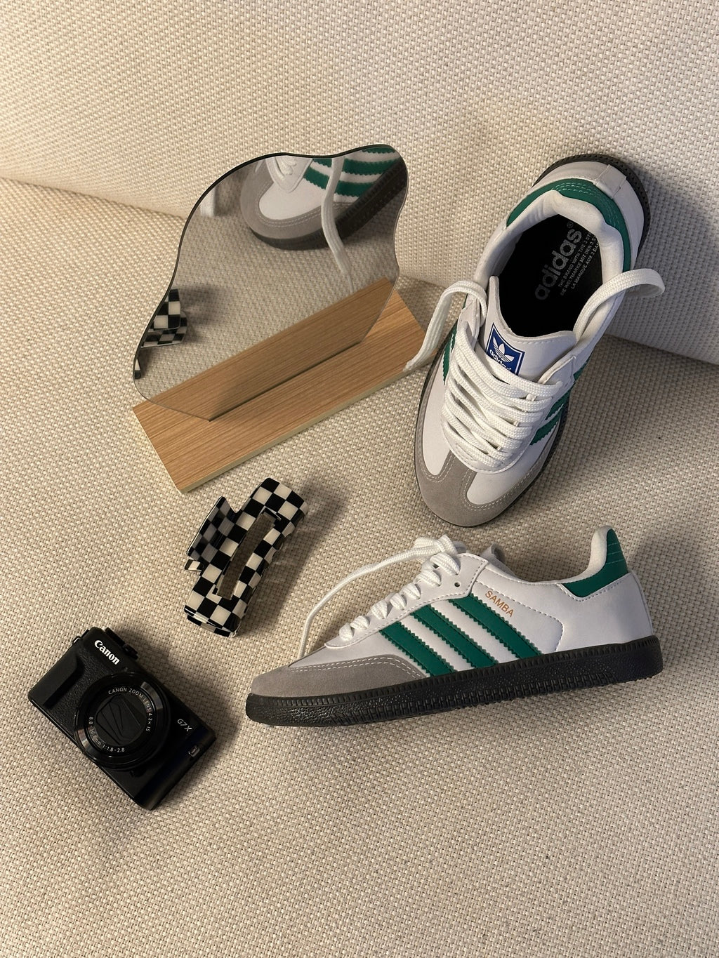Adidas Samba OG - Branco com Verde