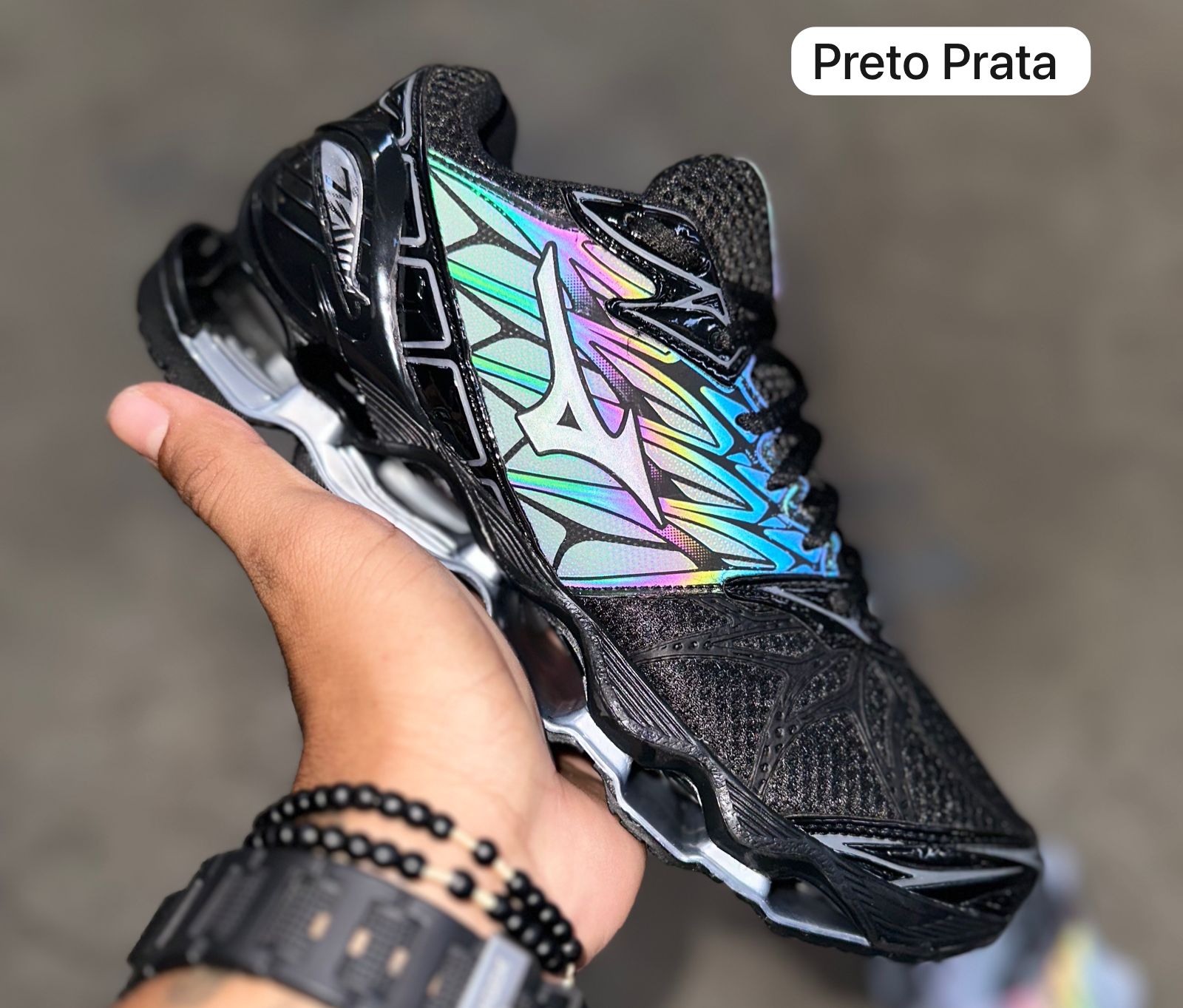 Mizuno Wave Prophecy 7 Camaleão - Preto
