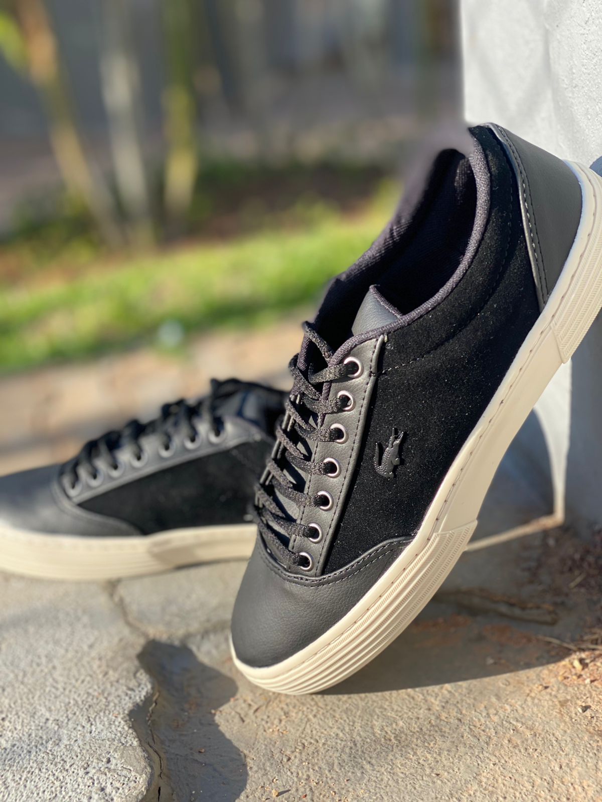 Sapatênis Lacoste - Preto Camurça