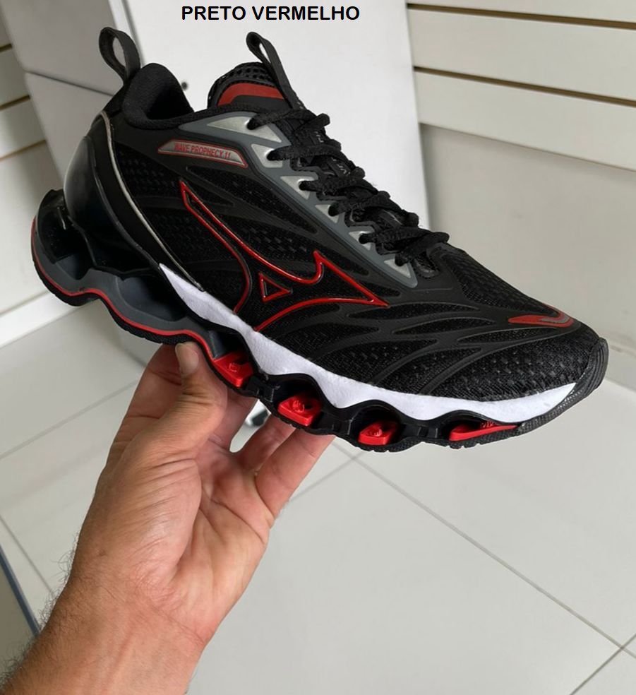 Mizuno Wave Prophecy 11 - Preto com Vermelha