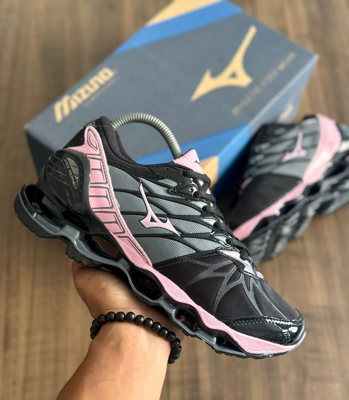 Mizuno Wave Prophecy 7 - Preto com Rosa