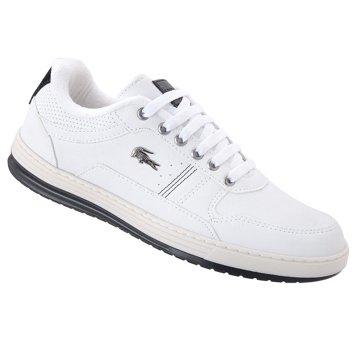 Tênis Lacoste - Branco com Preto