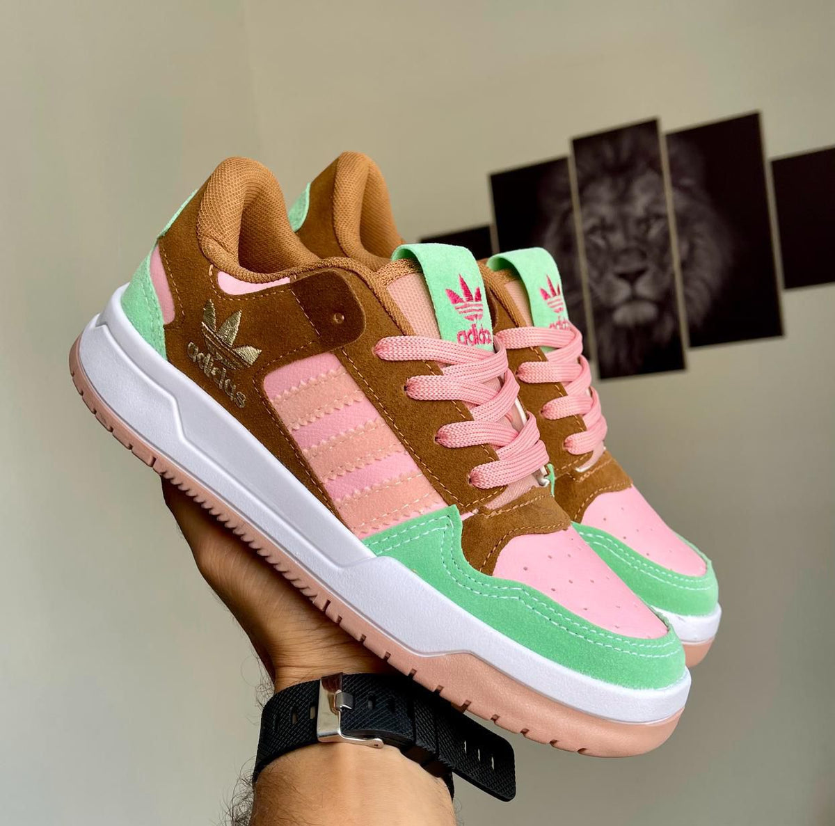 Tênis Adidas Forum - Rosa com Verde