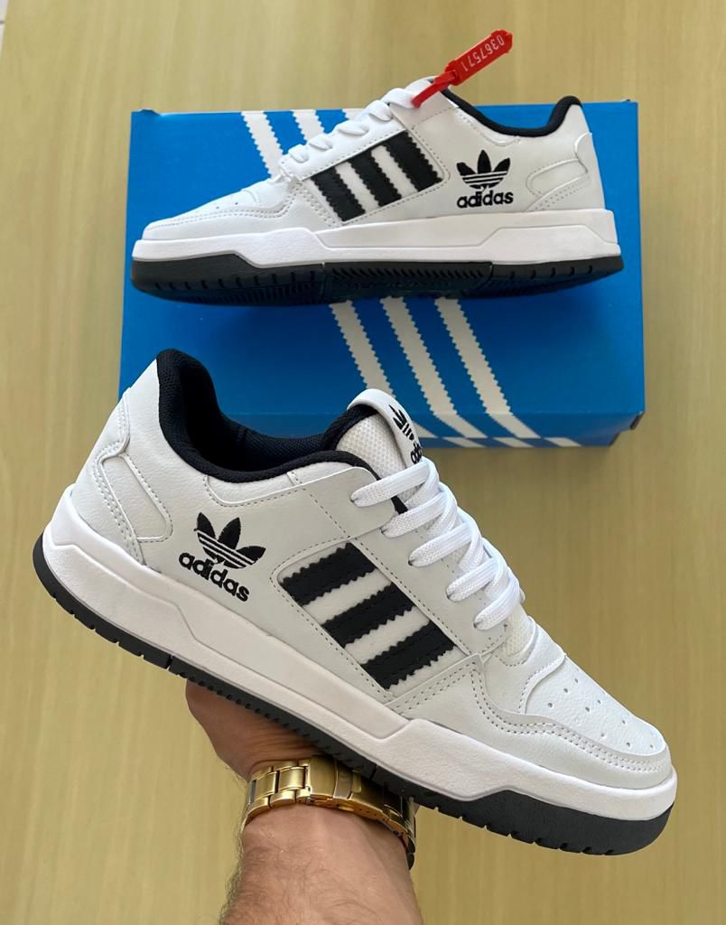 Tênis Adidas Forum - Branco com Listra Preta