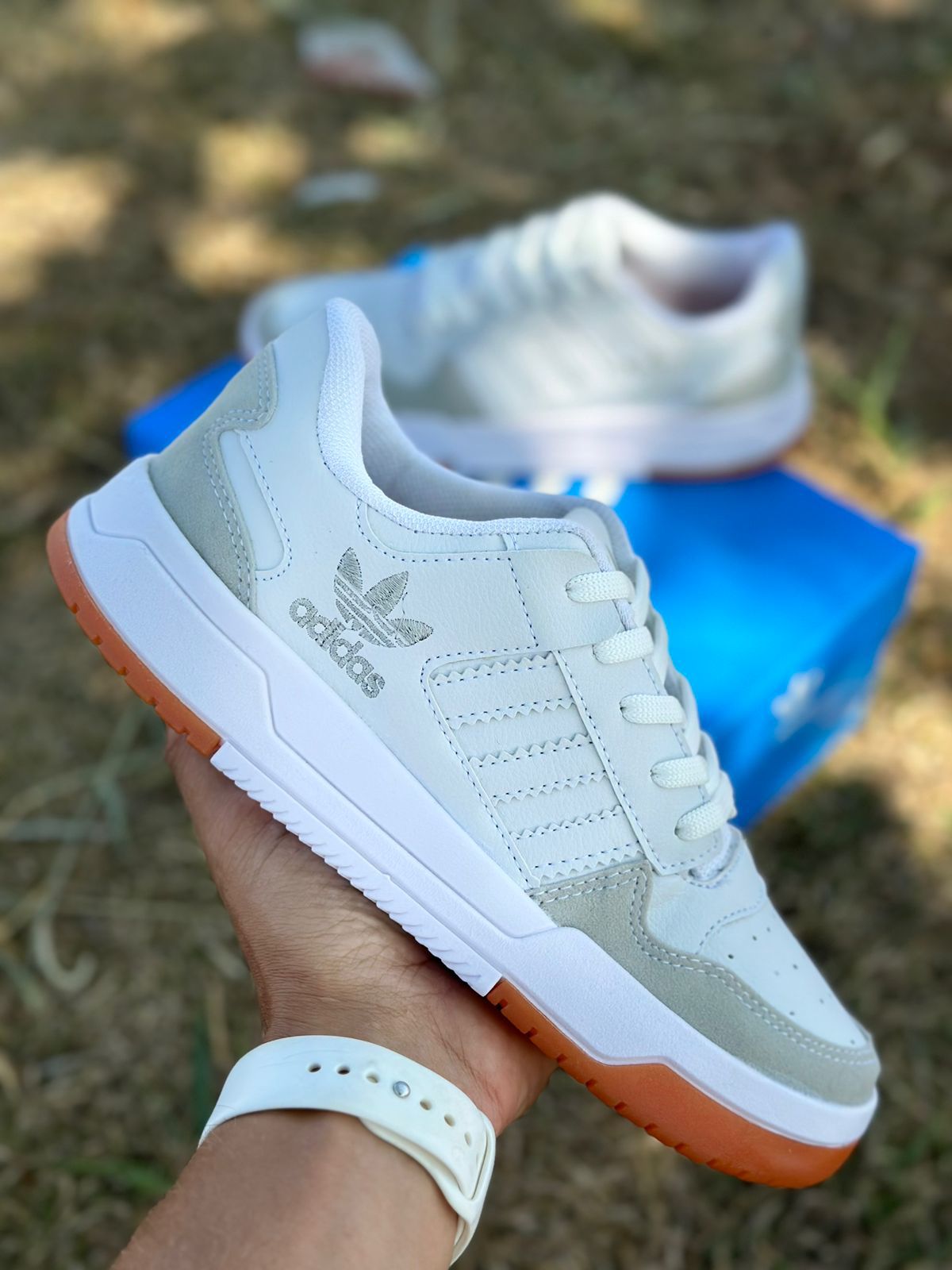 Tênis Adidas Forum - Branco com Cinza