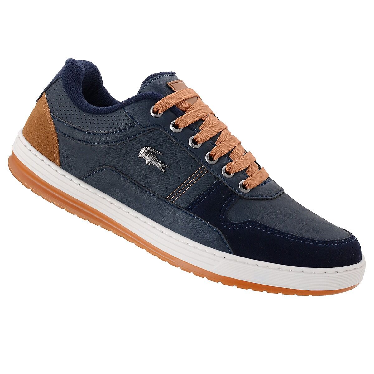 Tênis Lacoste- Azul Marinho com Laranja