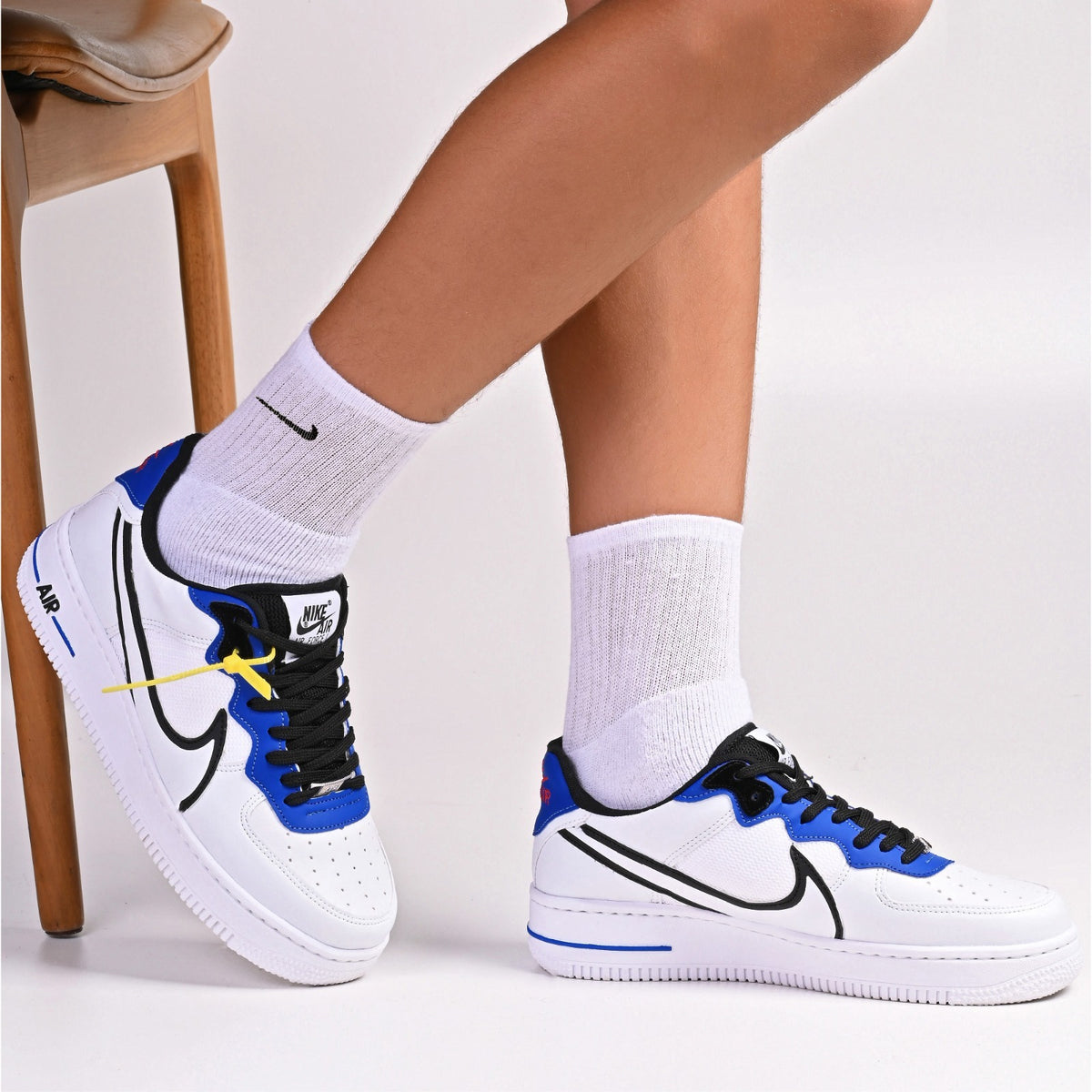 Nike React GS - Branco com Azul