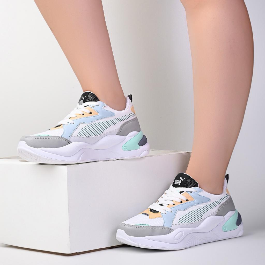 Tênis Puma RS-Z Running System - Branco com Azul bebê