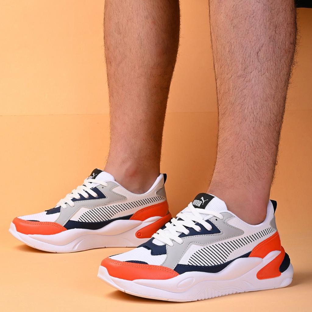 Tênis Puma RS-Z Running System - Azul Marinho com Branco e Laranja