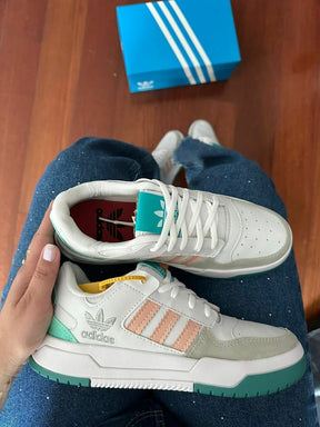 Tênis Adidas Forum - Branco com Verde Agua