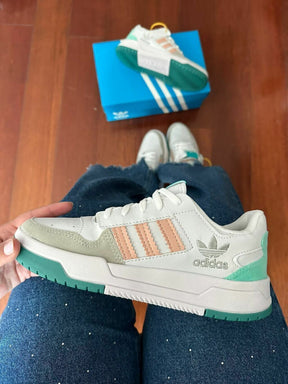 Tênis Adidas Forum - Branco com Verde Agua