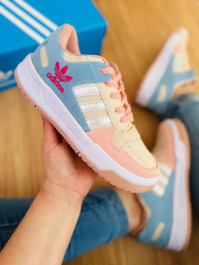 Tênis Adidas Forum - Rosa com Azul Bebê