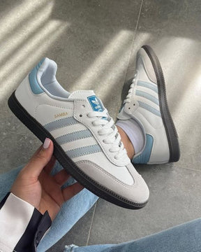 Adidas Samba OG - Branco com Azul