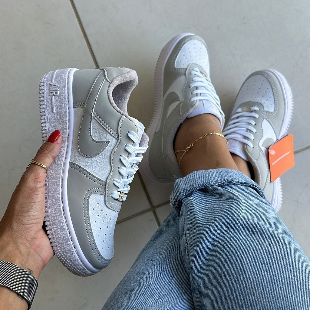 Nike - Air Force 1 '07 - Branco com Cinza