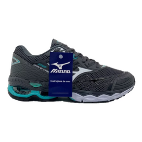 Mizuno Wave Creation 20 - Grafite e Verde Água