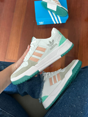 Tênis Adidas Forum - Branco com Verde Agua