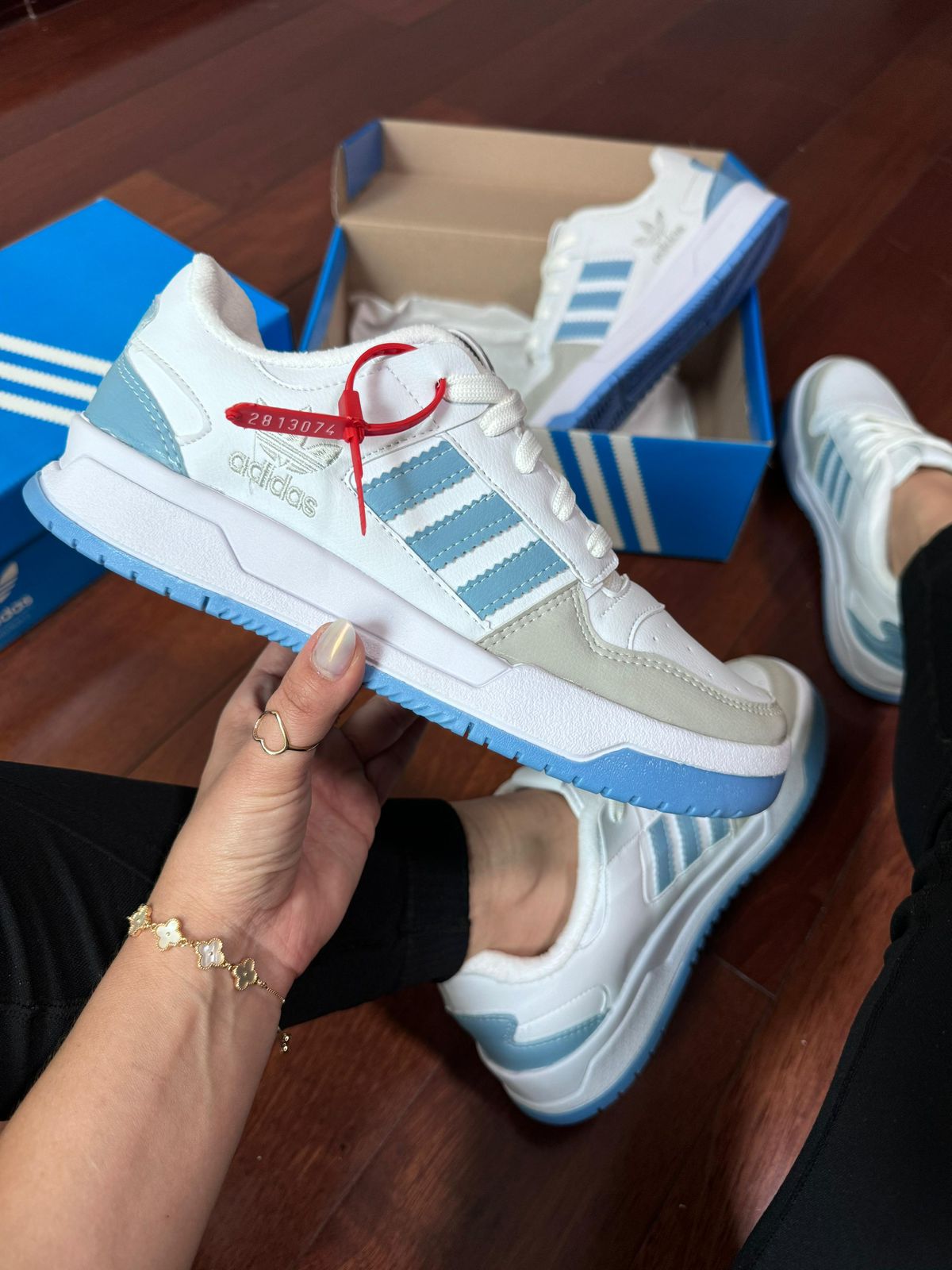 Tênis Adidas Forum - Branco com Azul
